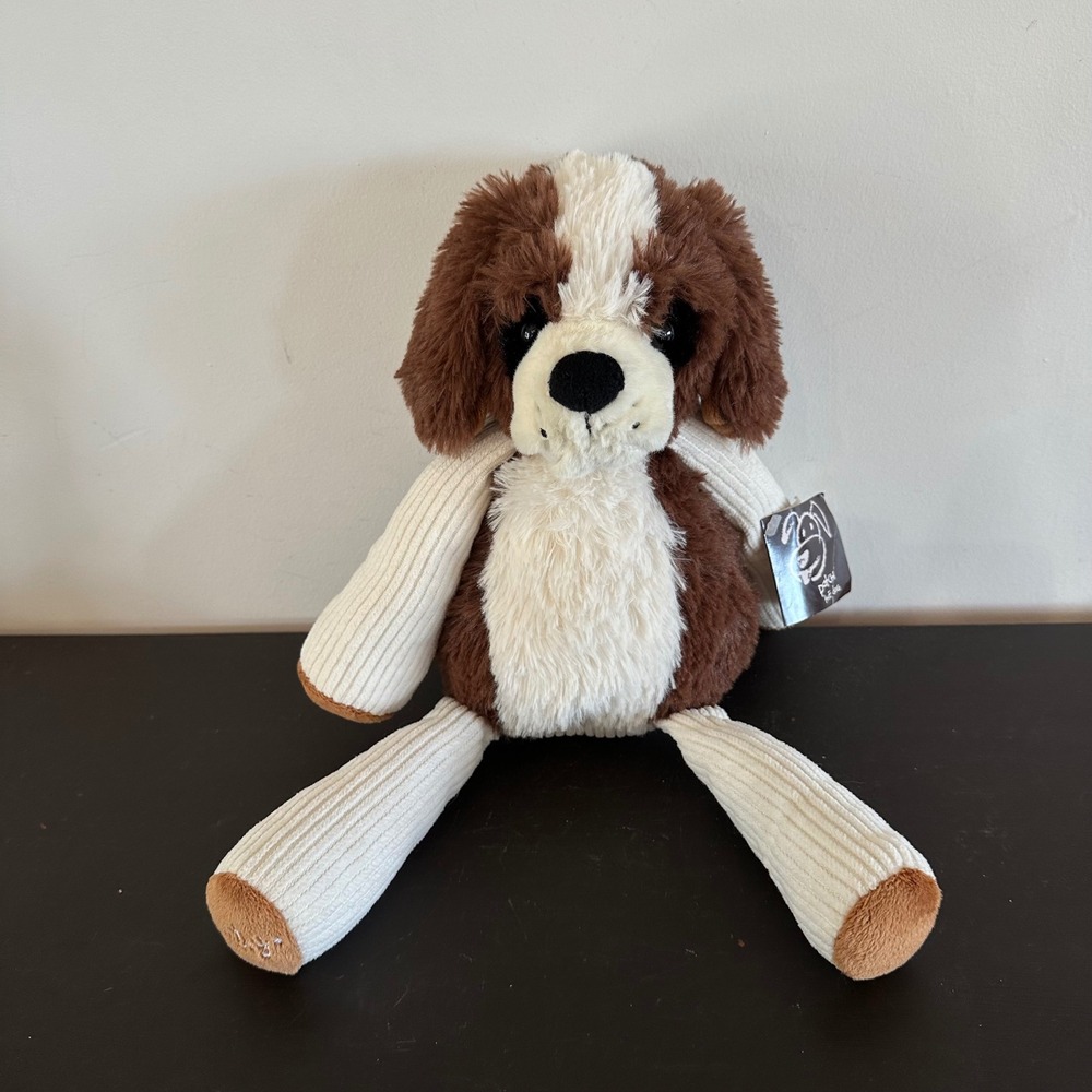 NEW with Tags Buddy Patch the Dog Plush Brown White Plush Toy Puppy
